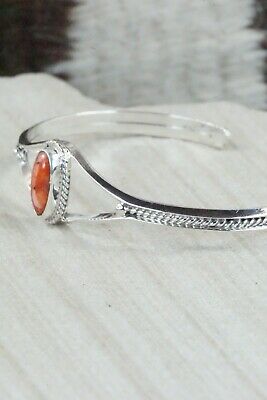 Navajo Spiny Oyster & Sterling Silver Bracelet - Grace Kenneth
