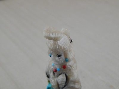 Ola Maiden Zuni Fetish Carving - Narren Bowannie - High Lonesome Trading
