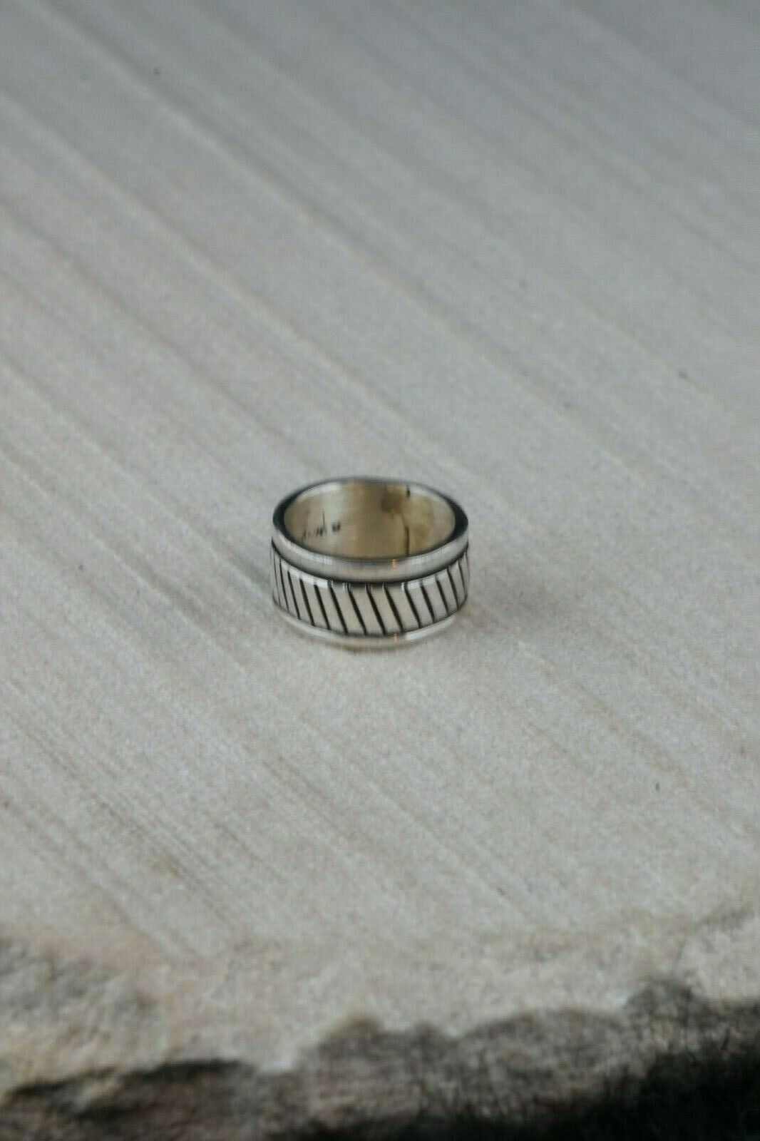 Navajo Sterling Silver Ring - Bruce Morgan - Native American - Size 5.75 - High Lonesome Trading