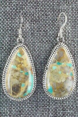 Turquoise & Sterling Silver Earrings - Isabelle Yazzie