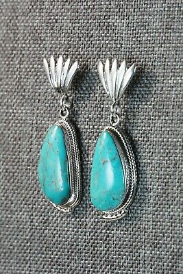 Navajo Turquoise & Sterling Silver Earrings - Sharon McCarthy