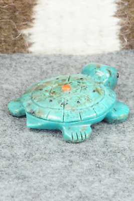 Turtle Zuni Fetish Carving - Reynold Lunasee