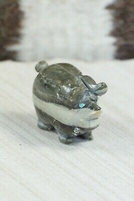 Pig Zuni Fetish Carving - Stanton Hannaweeke