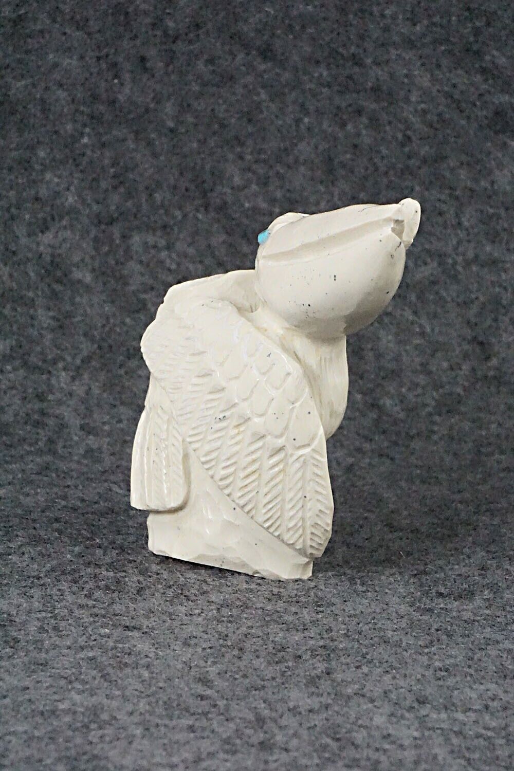 Pelican Zuni Fetish Carving - Derrick Kaamasee