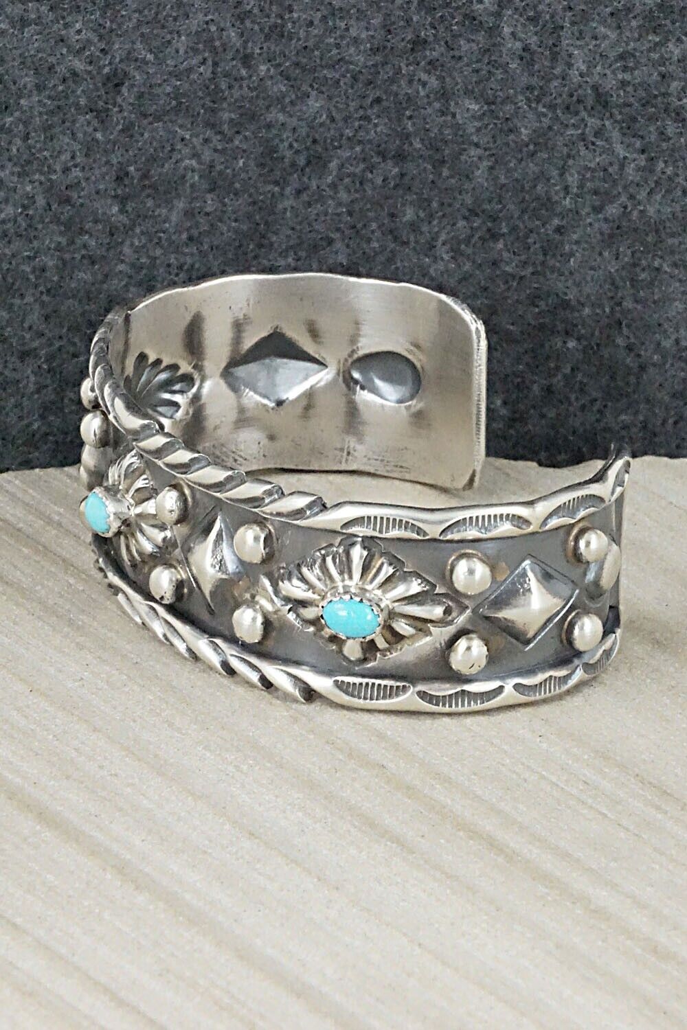 Turquoise & Sterling Silver Bracelet - Tim Yazzie