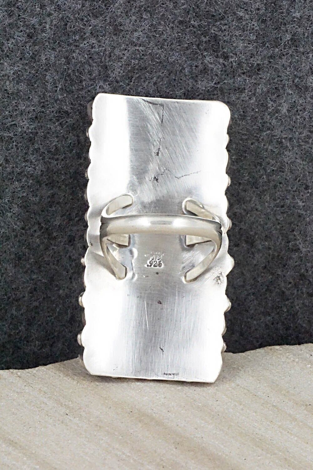 Turquoise & Sterling Silver Ring - Roberta Begay - Size 7.5
