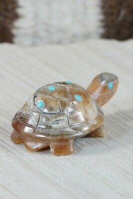 Turtle Zuni Fetish Carving - Ronnie Lunasee - High Lonesome Trading