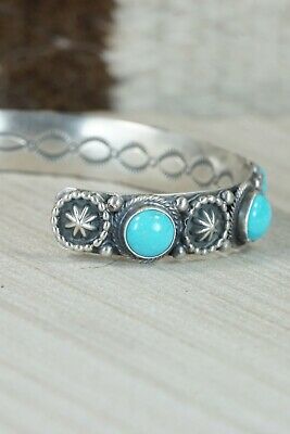 Turquoise & Sterling Silver Bracelet - Bobby Platero