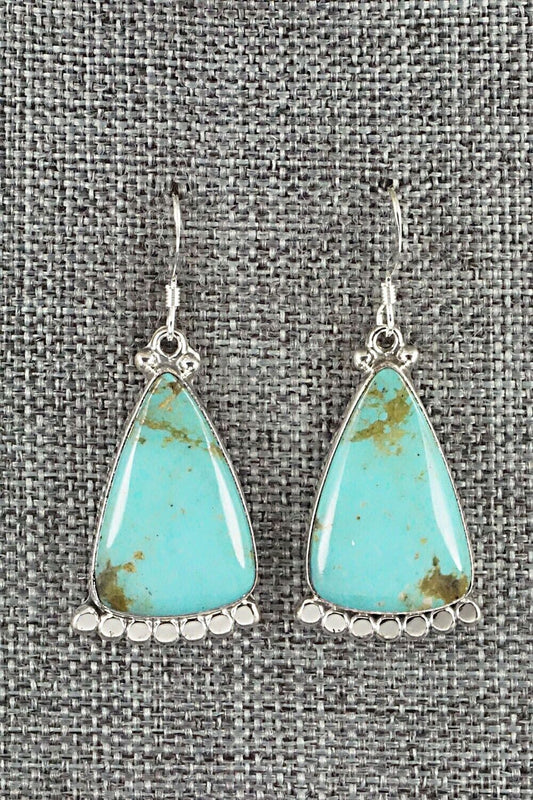 Turquoise & Sterling Silver Earrings - Verley Betone