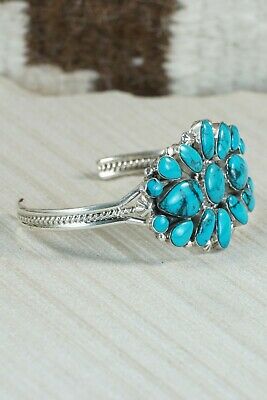 Navajo Turquoise & Sterling Silver Bracelet - Raymond Yazzie
