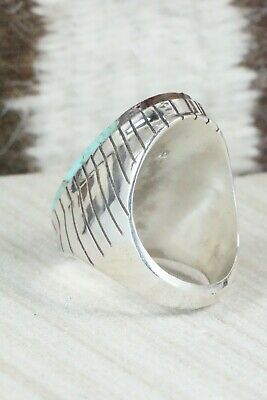 Turquoise and Sterling Silver Ring - Ray Jack - Size 11.5