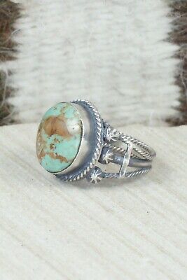 Turquoise & Sterling Silver Ring - Samuel Yellowhair - Size 7
