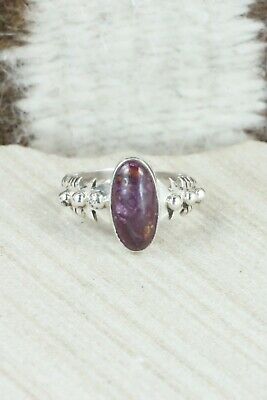 Spiny Oyster & Sterling Silver Ring - Andrew Vandever - Size 8.5