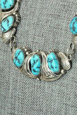 Turquoise & Sterling Silver Necklace - Navajo