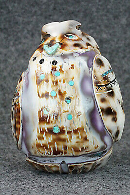Owl Zuni Fetish Carving - Donovan Laiwakete