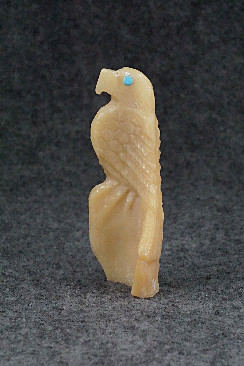 Eagle Zuni Fetish Carving - Derrick Kaamasee