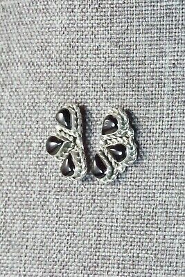 Jet & Sterling Silver Earrings - Carol Lateyice - High Lonesome Trading