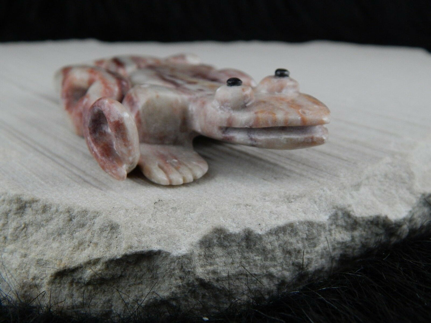 Lizard Zuni Fetish Carving - Lance Deysee - High Lonesome Trading