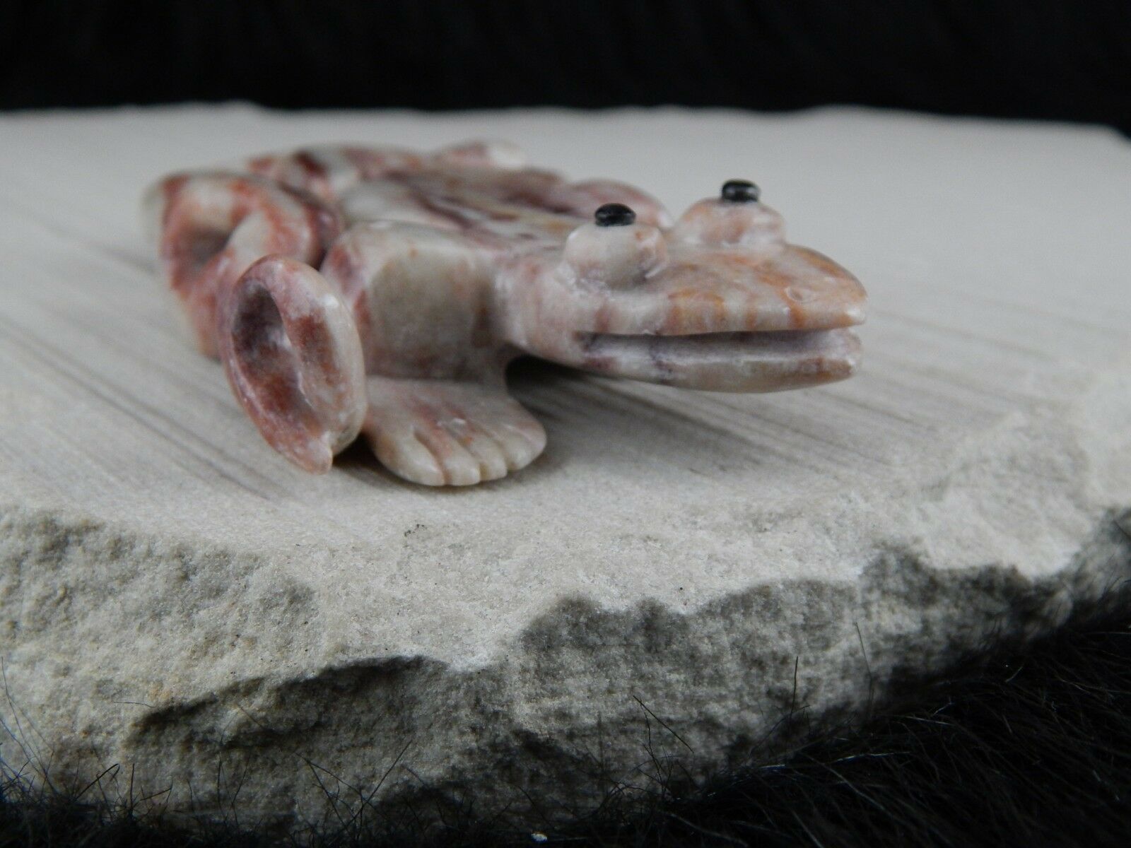 Lizard Zuni Fetish Carving - Lance Deysee - High Lonesome Trading