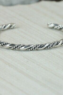 Navajo Sterling Silver Bracelet - Elaine Tahe