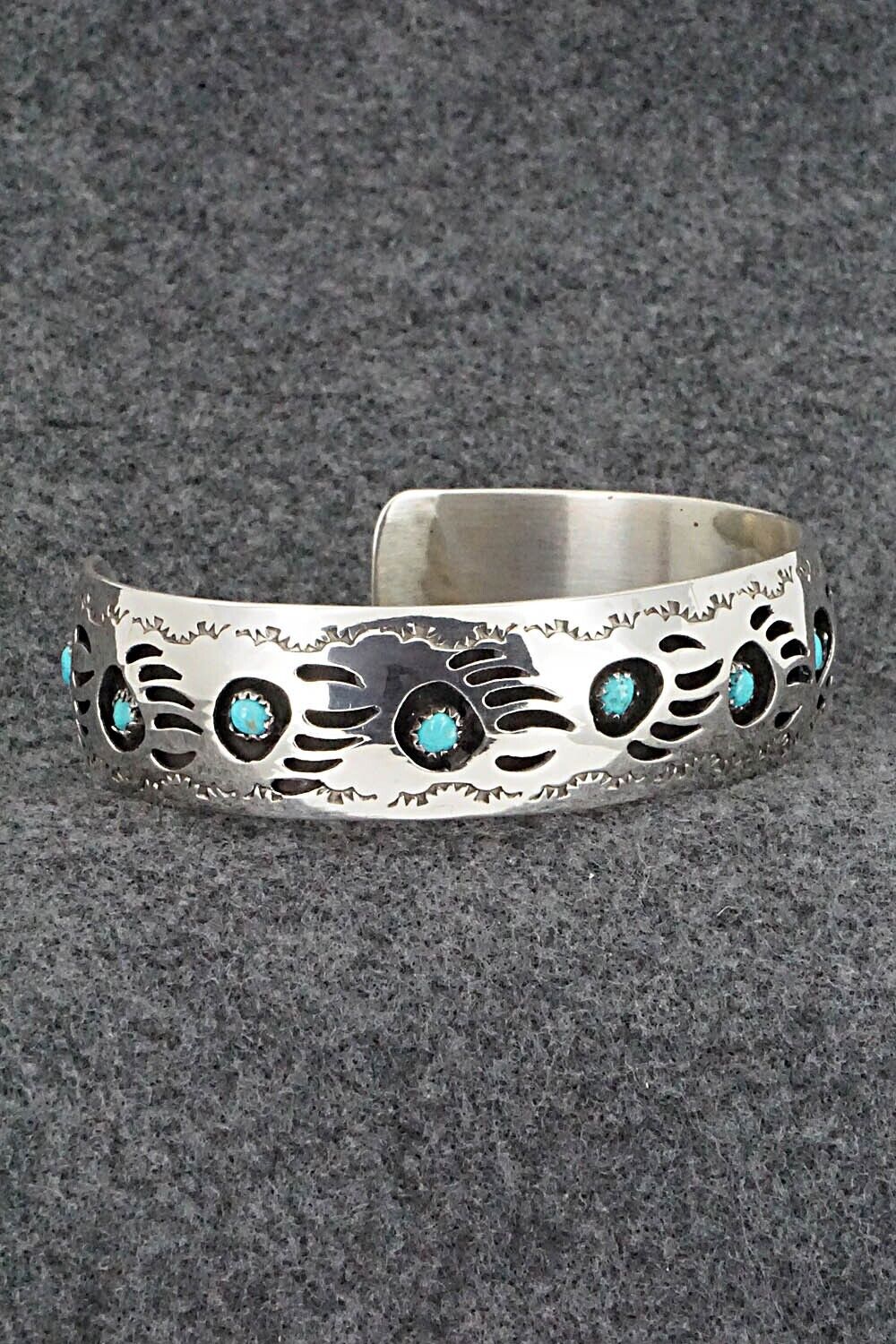 Turquoise & Sterling Silver Bracelet - Pearlene Spencer