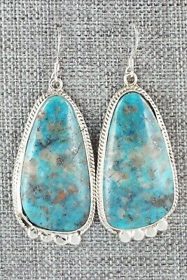 Turquoise & Sterling Silver Earrings - Sharon McCarthy