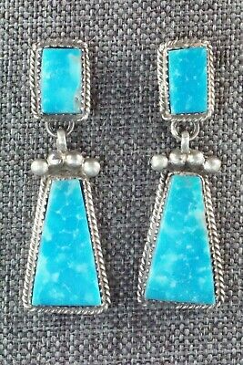 Turquoise & Sterling Silver Earrings - Selina Warner - High Lonesome Trading