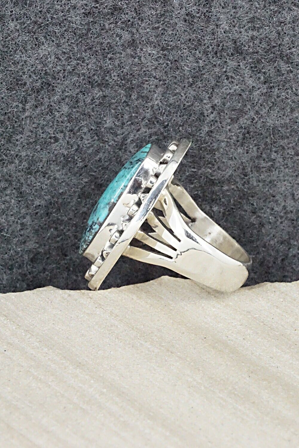 Turquoise & Sterling Silver Ring - Jimson Belin - Size 6.5