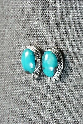 Navajo Turquoise & Sterling Silver Earrings - Sharon McCarthy