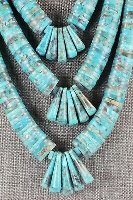Turquoise & Sterling Silver Necklace - Lupe Lovato