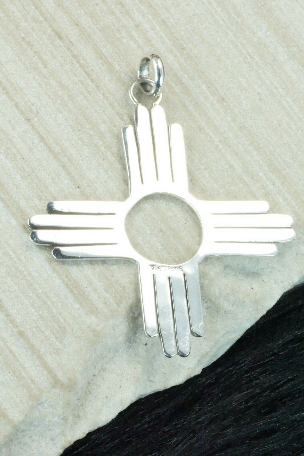 Sterling Silver Zia Pendant - Thomas Valencia