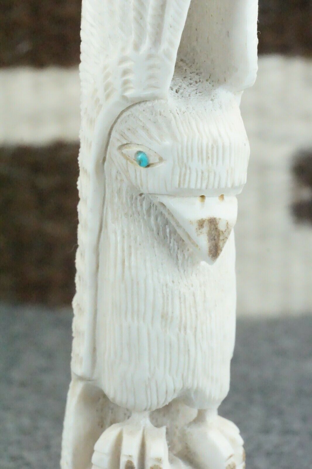 Eagle Zuni Fetish Carving - Garrick Weeka - High Lonesome Trading
