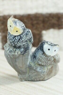 Owl Zuni Fetish Carving - Freddie Leekya