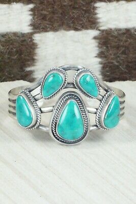 Turquoise & Sterling Silver Bracelet - Raymond Delgarito