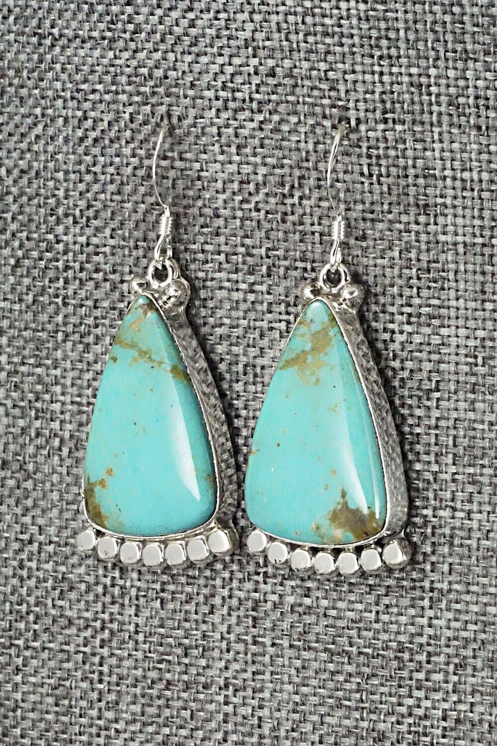 Turquoise & Sterling Silver Earrings - Verley Betone