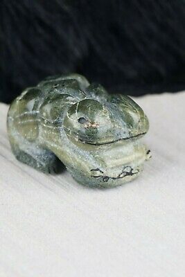 Frog Zuni Fetish Carving - Rick Kallestewa - High Lonesome Trading