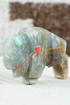 Buffalo Zuni Fetish Carving - Kevin Quam - High Lonesome Trading