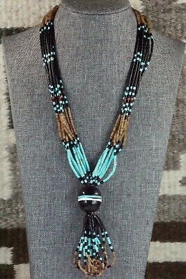 Turquoise, Coral and Shell Necklace - Frank Ortiz