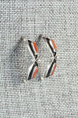 Coral & Sterling Silver Earrings - Fernando Othole
