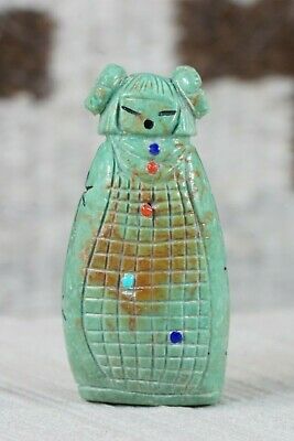 Corn Maiden Zuni Fetish Carving - Sandra Quandelacy - High Lonesome Trading