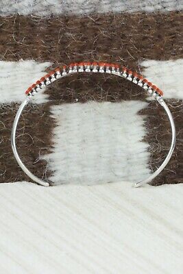 Coral & Sterling Silver Bracelet - Stewart Nakatewa