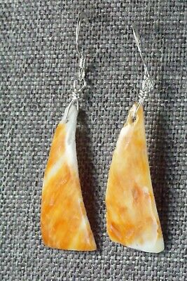 Spiny Oyster & Sterling Silver Earrings - Louise Joe