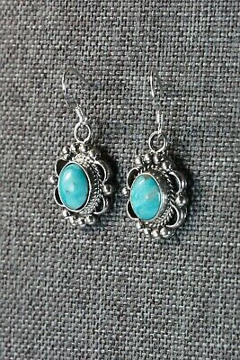 Navajo Turquoise & Sterling Silver Earrings - Jan Mariano