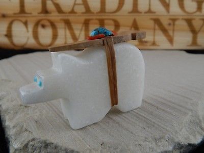 Bear Zuni Fetish Carving - Sullivan Shebola - High Lonesome Trading