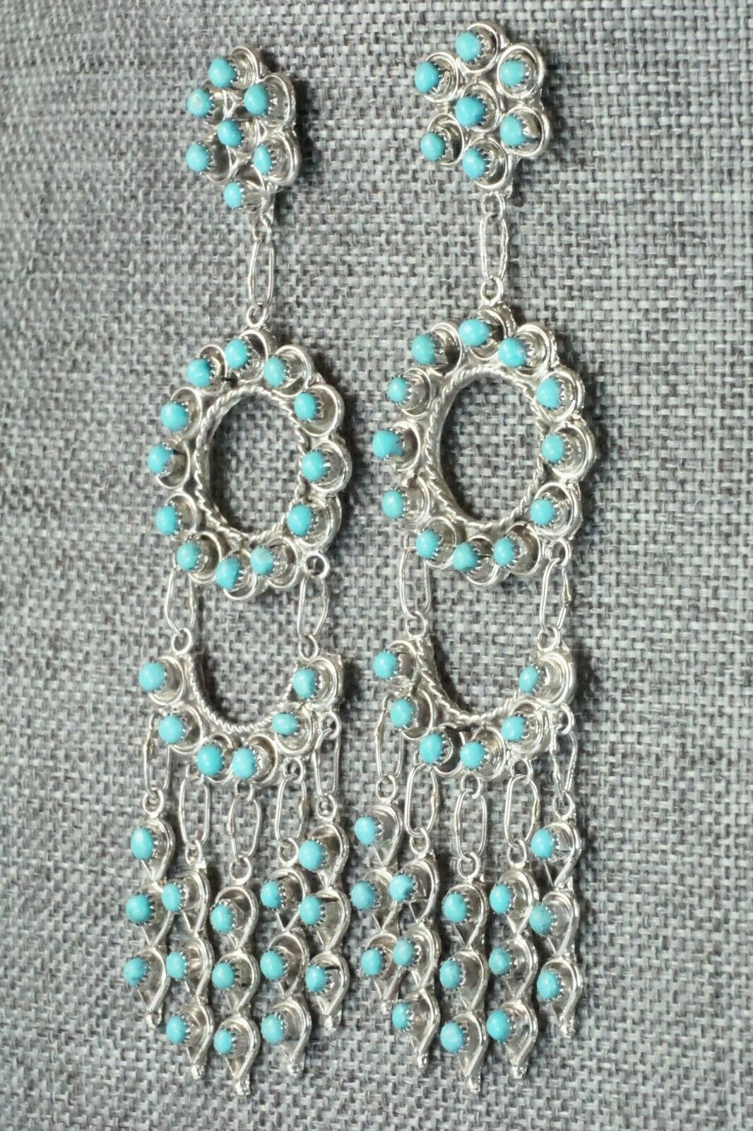 Turquoise & Sterling Silver Earrings - Waylon Johnson