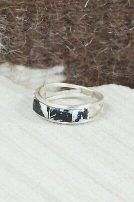 White Buffalo & Sterling Silver Ring - Gloria Waseta - Size 6.25