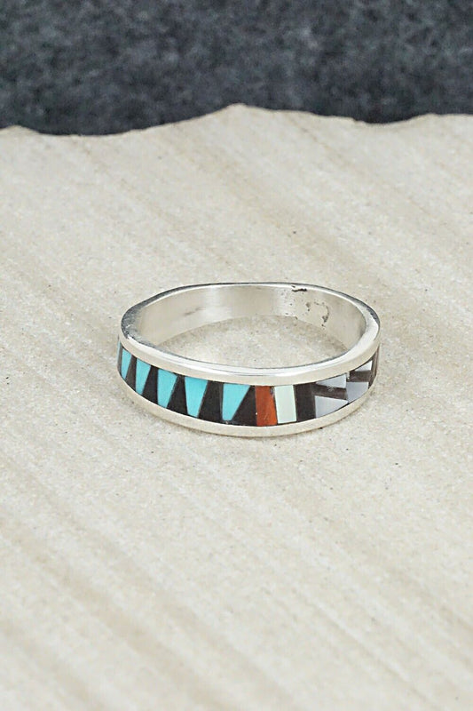 Multi Stone & Sterling Silver Ring - Charlotte Dishta - Size 7.5