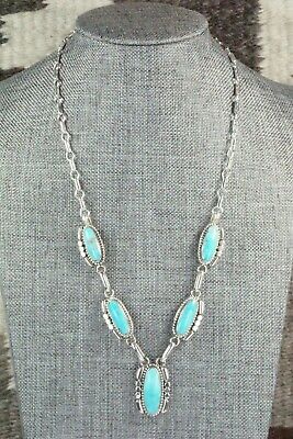 Turquoise & Sterling Silver Necklace - Annie Spencer