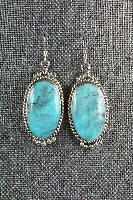 Turquoise & Sterling Silver Earrings - Greg Yazzie
