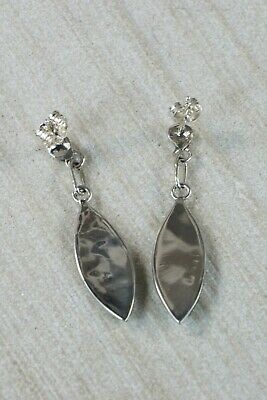 Zuni Turquoise & Sterling Silver Earrings - Orena Leekya - High Lonesome Trading